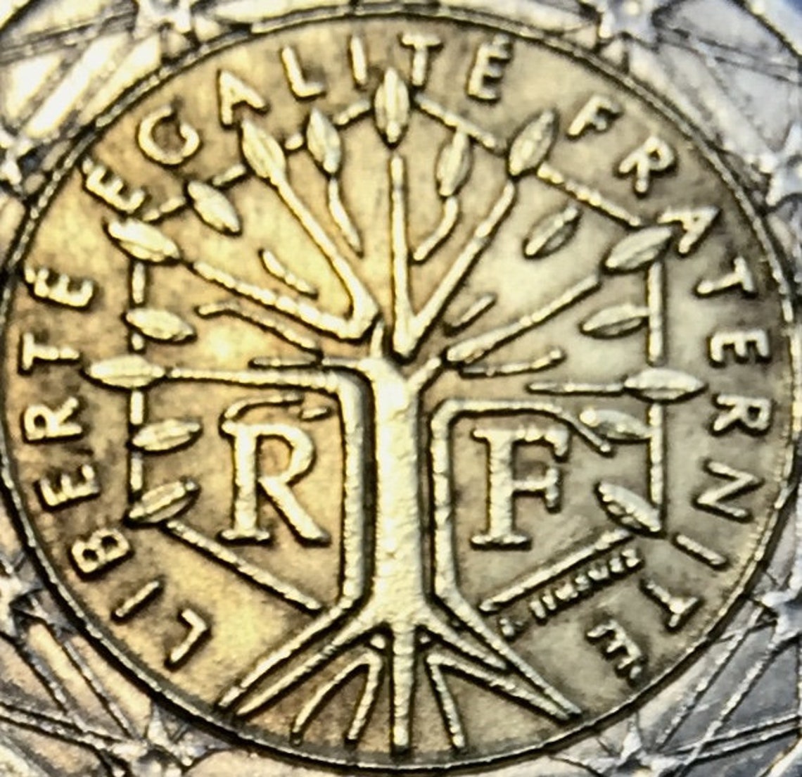 2 Euro Munze Liberte Egalite Fraternite 1999 Wert 2 Euro 1999 Liberte/egalite/fraternite FR | Etsy Denmark