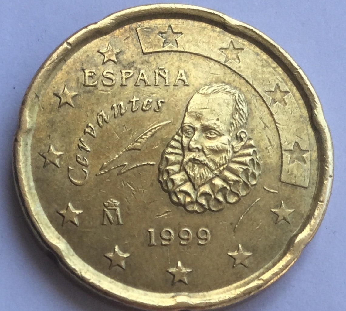 Piece De 20 Centimes Rare 1999 20 centimes rare 1999 Spain Cervantes | Etsy