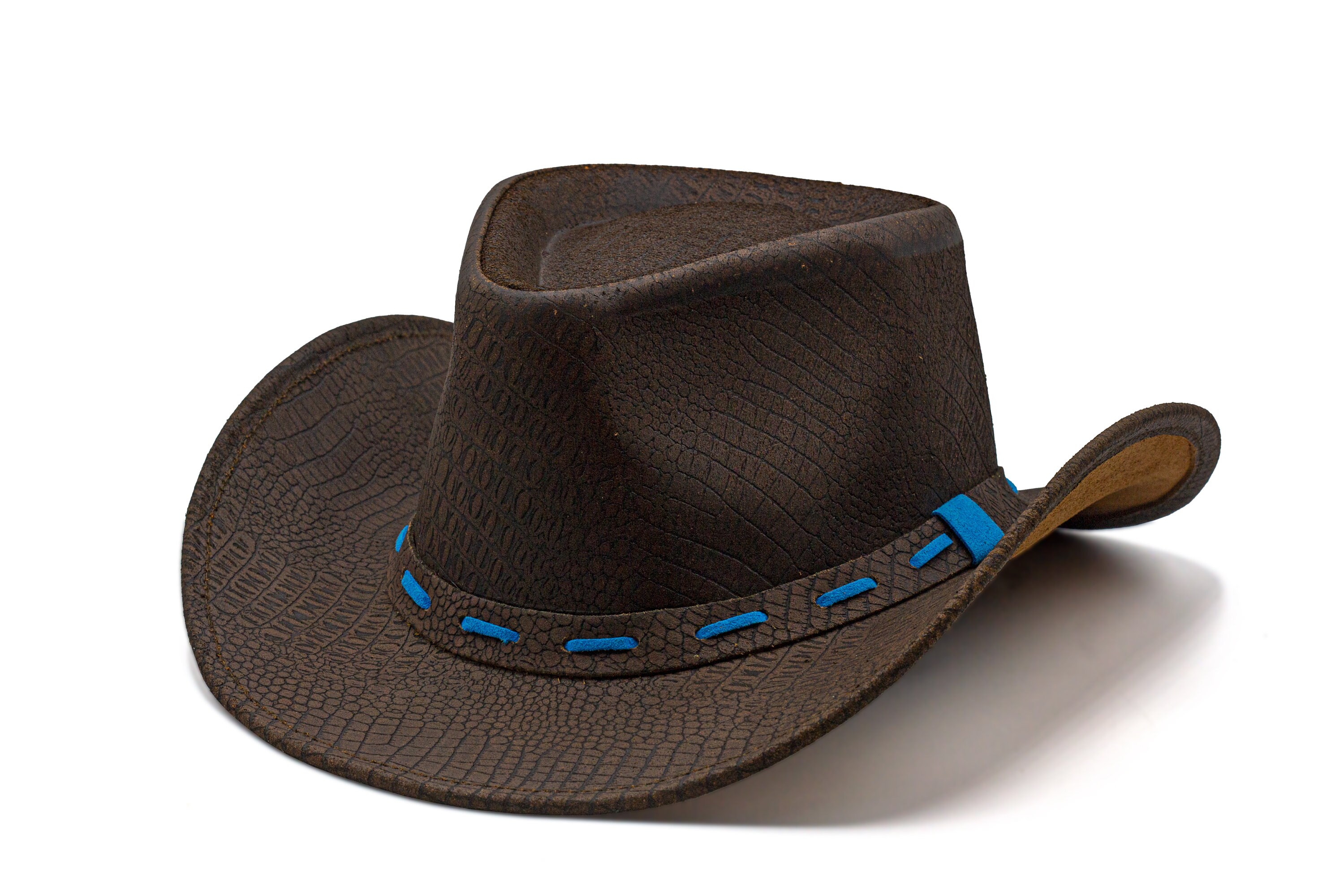 HADZAM Outback Leather Cowboy Hat 