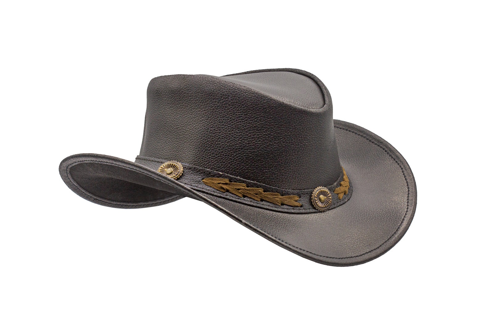HADZAM Outback Hat Shapeable Into Leather Cowboy Hat Durable - Etsy