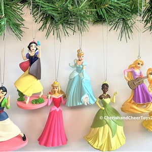Fall Sale ! Princess Set of 9 Christmas Ornaments from Disney