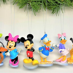 Disney Mickey Mouse Christmas Ornament Set of 6
