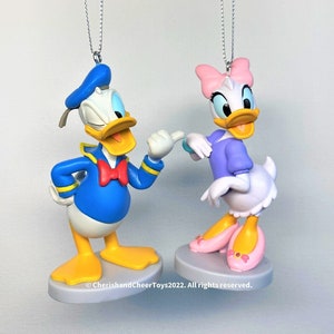 Disney Donald Duck and Daisy Duck Christmas Ornament set of 2