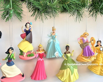 Spring Sale ! Princess Set of 9 Christmas Ornaments from Disney