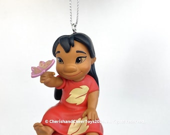 Adorno navideño de Lilo y Stitch
