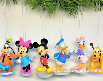 Disney Mickey Mouse Christmas Ornament Set of 6