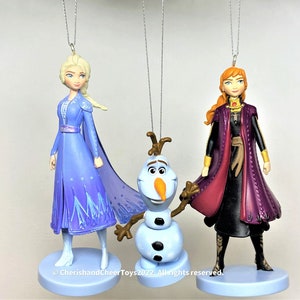 Disney Elsa Anna Olaf Christmas Ornament Set From Frozen 2 - Etsy UK