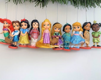 Disney Princess Christmas Ornament Set of 10