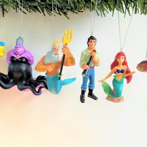 Disney The Little Mermaid Christmas Ornament Set of 6
