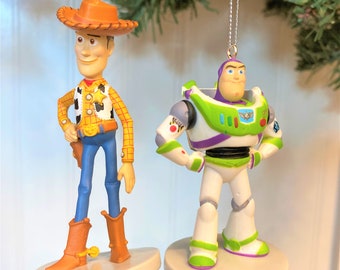 Disney Toy Story 4 Woody and Buzz Lightyear Christmas Ornament Set of 2
