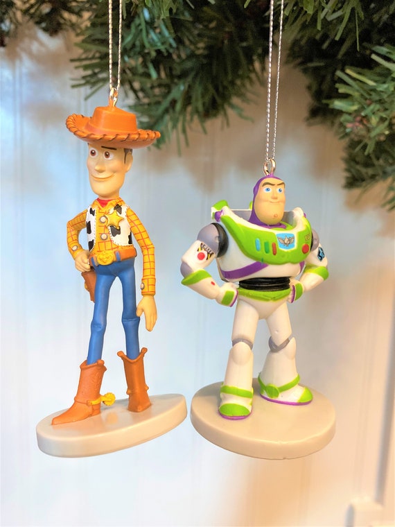 Disney Toy Story 4 Woody and Buzz Lightyear Christmas Ornament Set