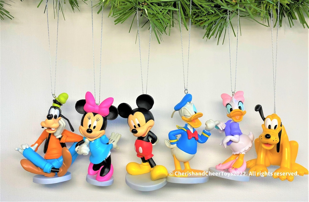 Disney Mickey Mouse Christmas Ornament Set of 6 - Etsy Canada