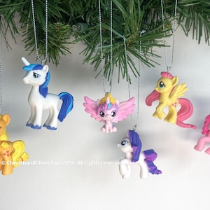 My Little Pony Christmas Ornament set of 6