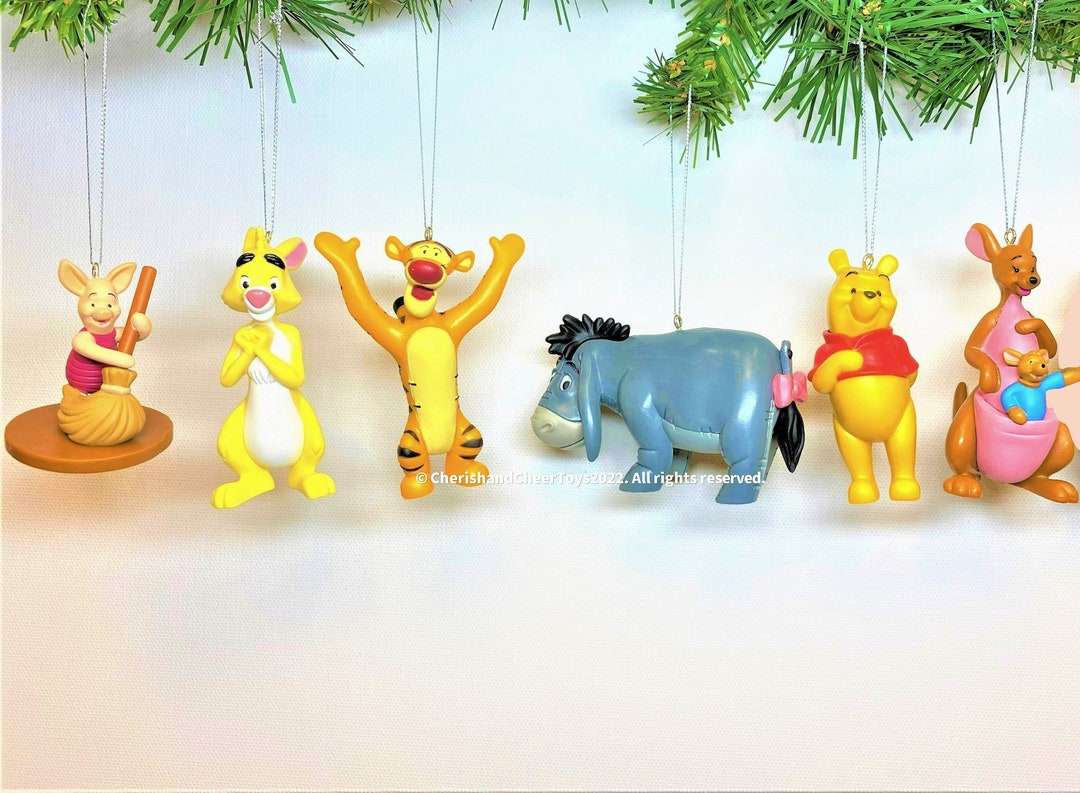 Disney Winnie the Pooh Christmas Ornament Set of 6 Etsy