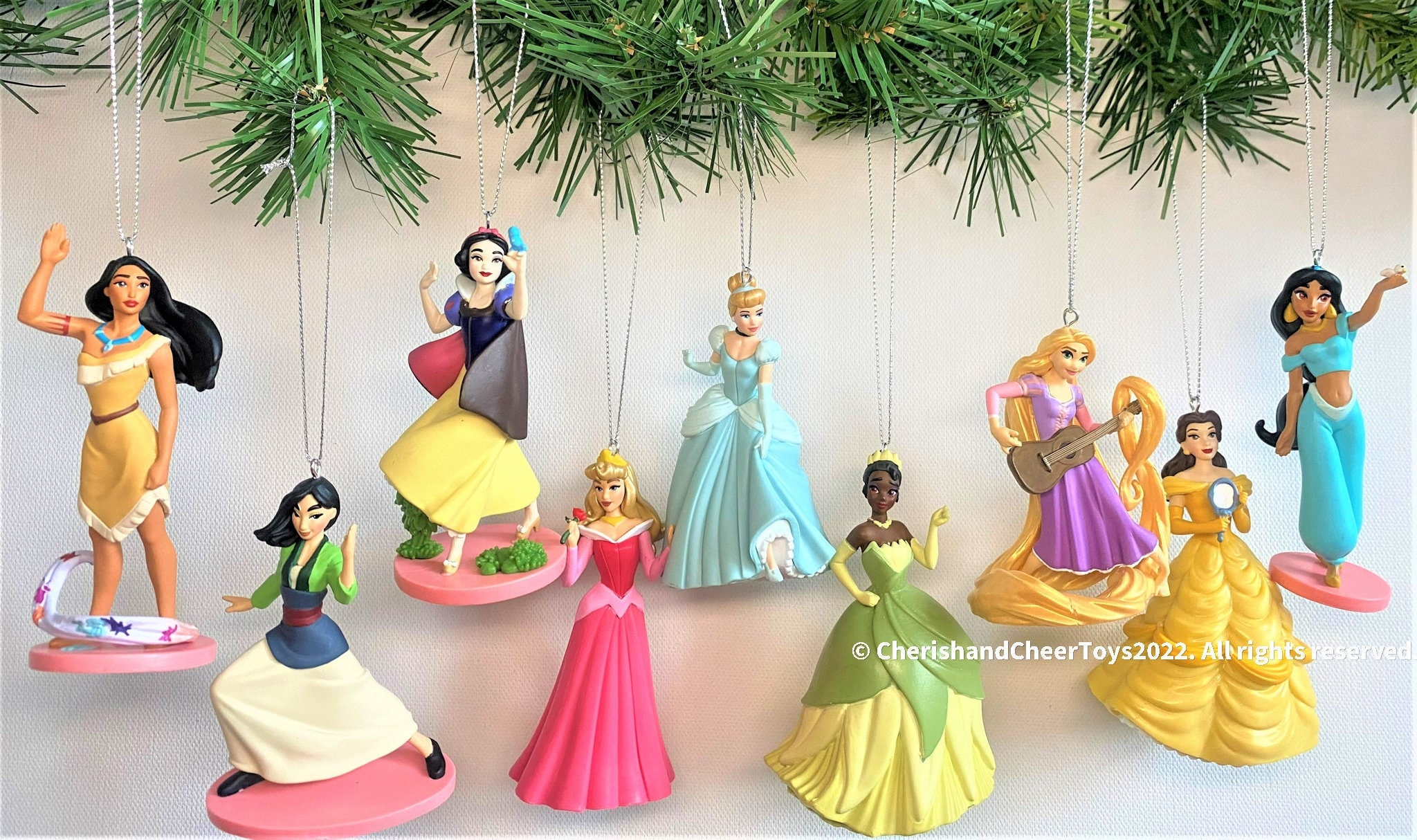 日*9様 Disney Christmas Ornament セットクリスマスオ Fall Sale ! Princess Set of 9 Christmas Ornaments From Disney - Etsy