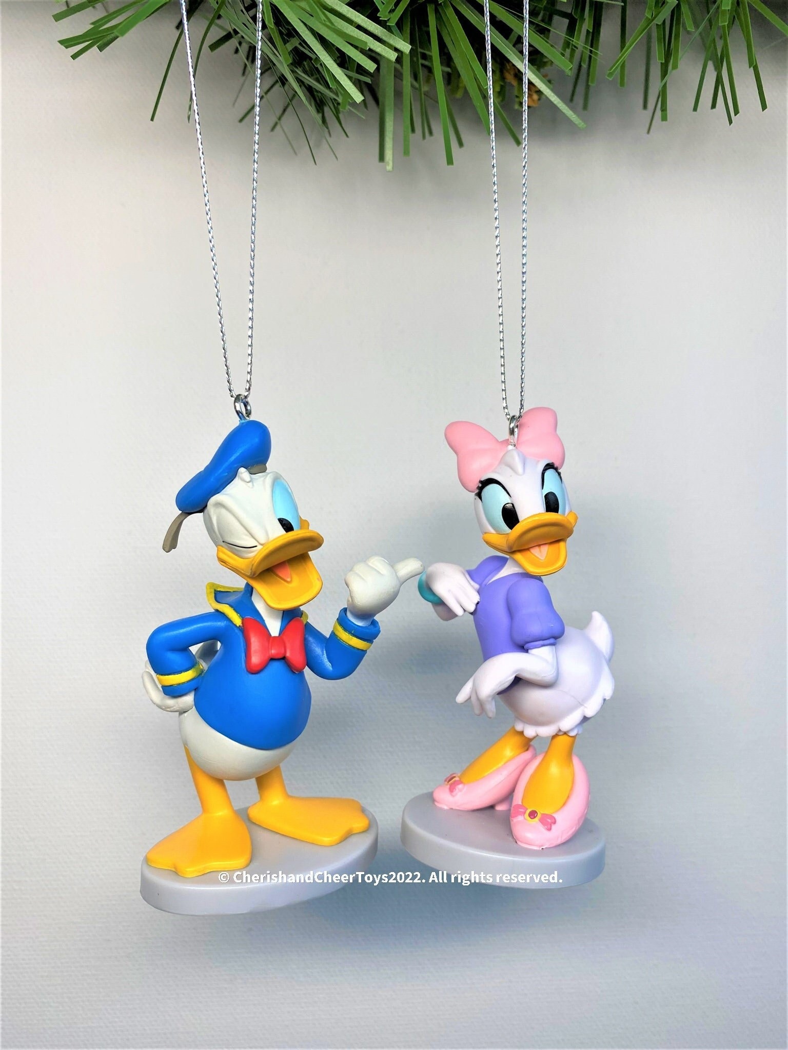 Disney Donald Duck and Daisy Duck Christmas Ornament Set of 2 - Etsy