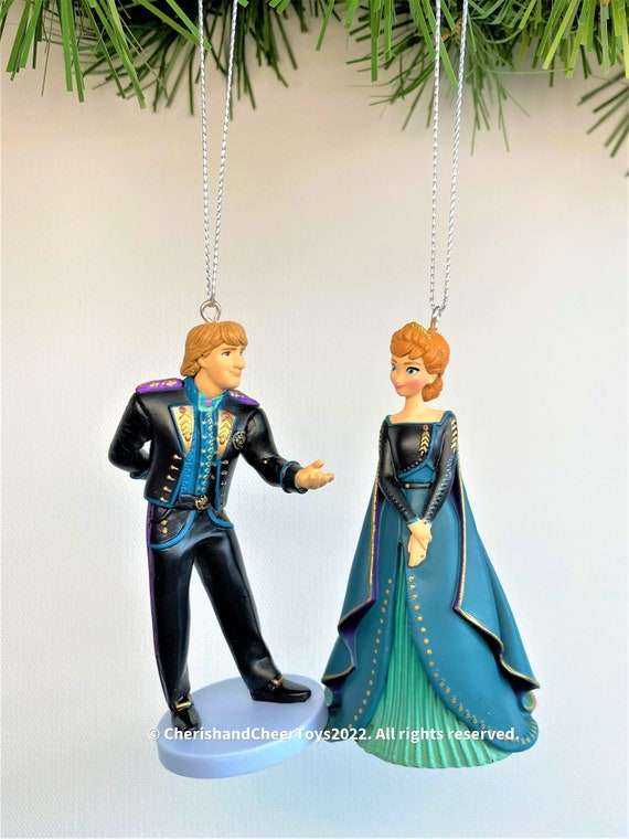Anna & Kristoff Christmas Ornament Set: Repurposed Frozen 2