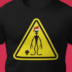 Alien Christmas Shirt UFO Ugly Christmas Shirt Sweater Funny Christmas Shirt Alien Pet Spaceship NASA Funny Holiday Shirt Pet Reindeer Cat