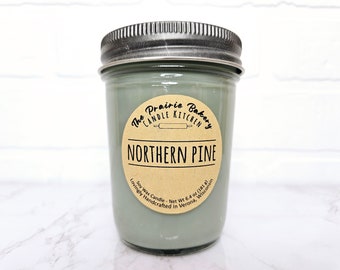 Northern Pine | Scented Soy Wax Candle | Pine Pinecone Pepper Forest Woodsy Nature Scent | Housewarming Birthday Wedding Holiday  Gift