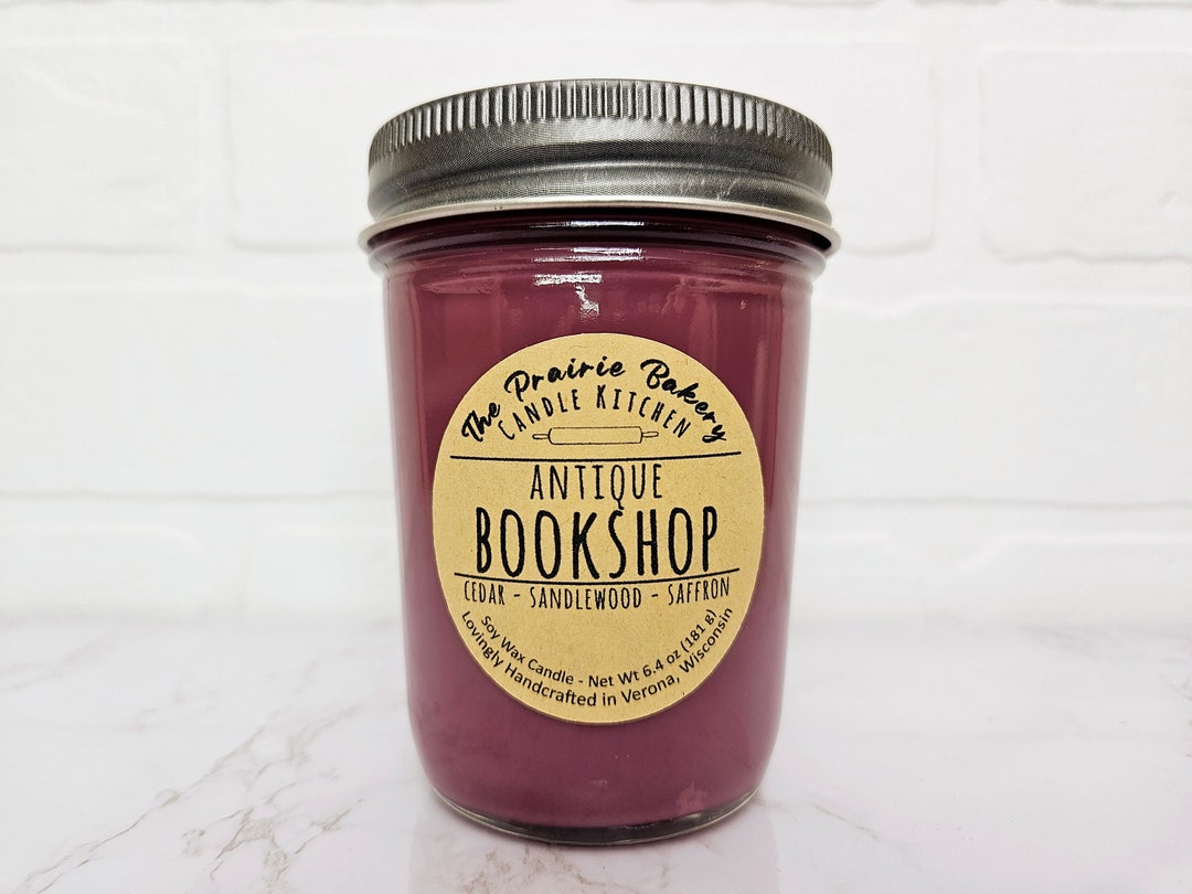 Antique Scented Soy Wax Candle Incense Cedar Saffron