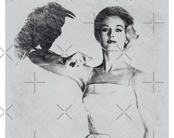Tippi Hedren Having Her Cigarette Lit by a Crow