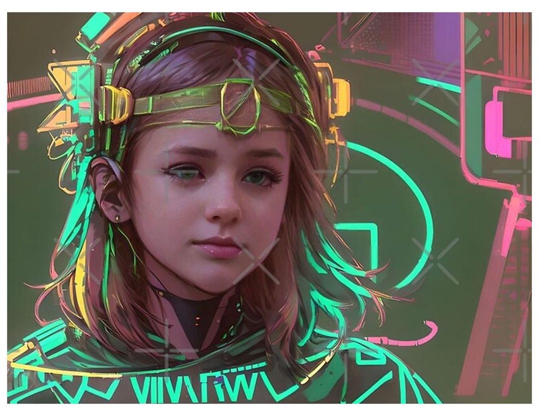 Return to Oz - Ozma - Emma Ridley - Fan Art Print - Cyberpunk 80s - Etsy