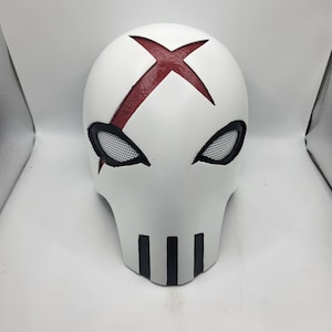 Red X Cosplay Mask Helmet RedX Finished Mask Clean Look