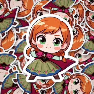 Princess stickers, Fairy Tale sticker, Princes, Fairy Tales, Water bottle stickers, Waterproof, laptop sticker, phone sticker, girly, cute