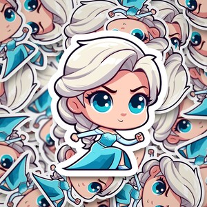 Princess stickers, Fairy Tale sticker, Princes, Fairy Tales, Water bottle stickers, Waterproof, laptop sticker, phone sticker, girly, cute