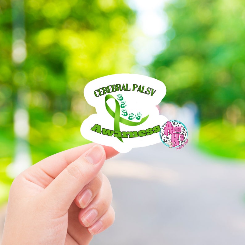 Cerebral Palsy, Green Ribbon, Awareness, Cerebral, Die Cut, Sticker ...