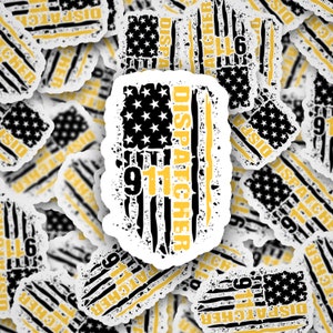 911 Dispatcher, Dispatcher, Fire, EMS, Police, Laptop stickers, cup stickers, stickers, Die cut, Sticker, Waterproof