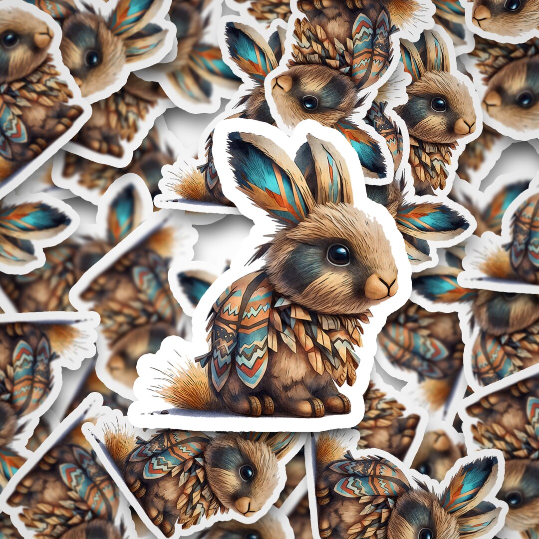 Tribal Rabbit, Tribal, Tribal Animals, Rabbit, Animals, Cup Stickers ...