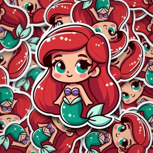 Princess stickers, Fairy Tale sticker, Princes, Fairy Tales, Water bottle stickers, Waterproof, laptop sticker, phone sticker, girly, cute