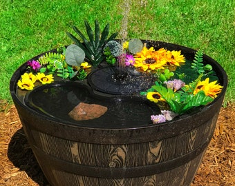 Bird Oasis™ | Bird Bath & Fountain | Solar Powered LED Outdoor Lighting | Patio, Lawn and Garden