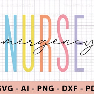 Emergency Nurse Svg, Emergency Department Nurse Shirt Svg, Emergency Nurse PNG, Nurse Life Png, Er Nurse Svg, Registered Nurse Svg,Nurse Svg