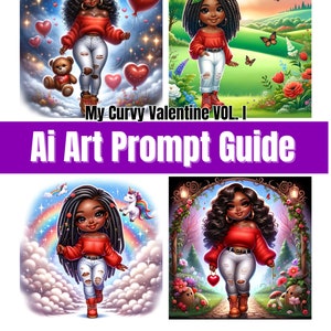 Chibi Woman AI Art Prompt Guide: Valentine's Edition (Digitaler Download)