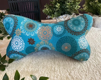 Nackenkissen, Nackenstütze, Kuschelkissen, Knochenkissen, Leseknochen, Buchstütze, Kinderknochenkissen