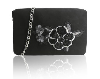 Womens Floral Crossbody Bag, Cross Body Bag, Shoulder Bag, Evening Bag, Handbag for Women, Ladies Handbag, Fashion Handbag, Vegan Crossbody