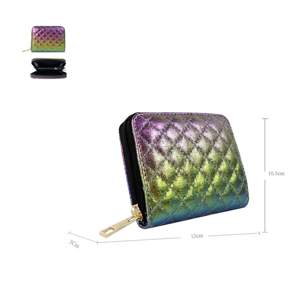 Rainbow quilted purse discount