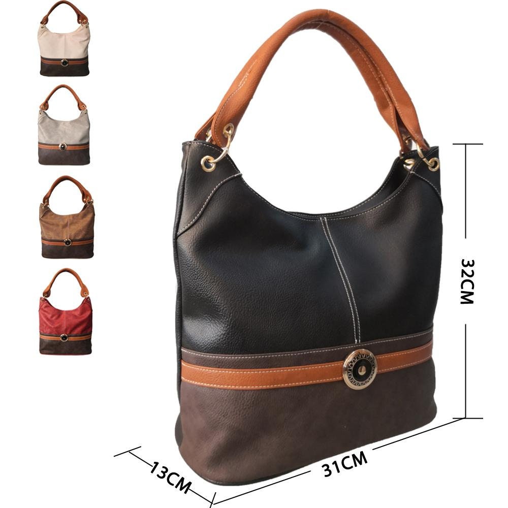 New Girls Ladies Womens Leather Style Shopper Tote Hobo Shoulder Bag Handbag 