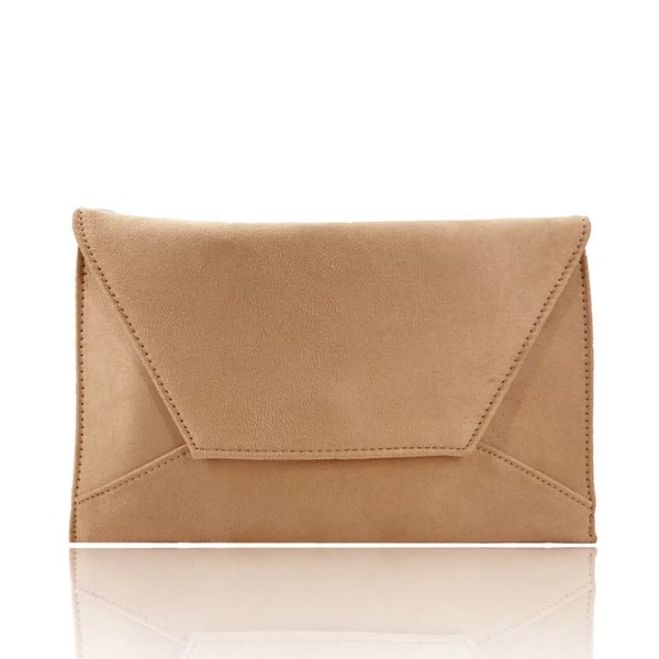 Pochette en faux daim, pochette de soirée, sac de soirée, pochette de mariage, sac à main pour femme, sac de luxe, pochette de luxe, pochette d'occasion