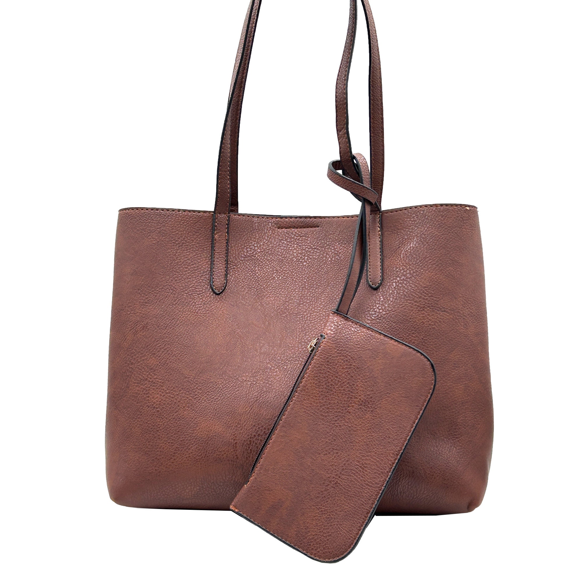 Pleather tote sale