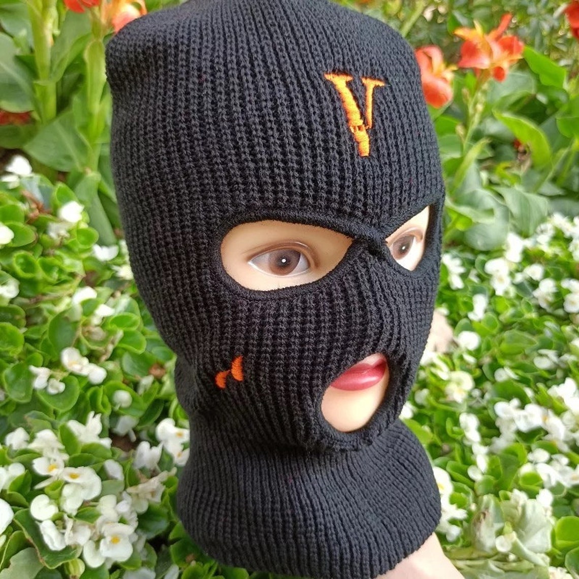Vlone Drip 3 Hole Ski Mask Knitted Balaclava Asap Rocky | Etsy