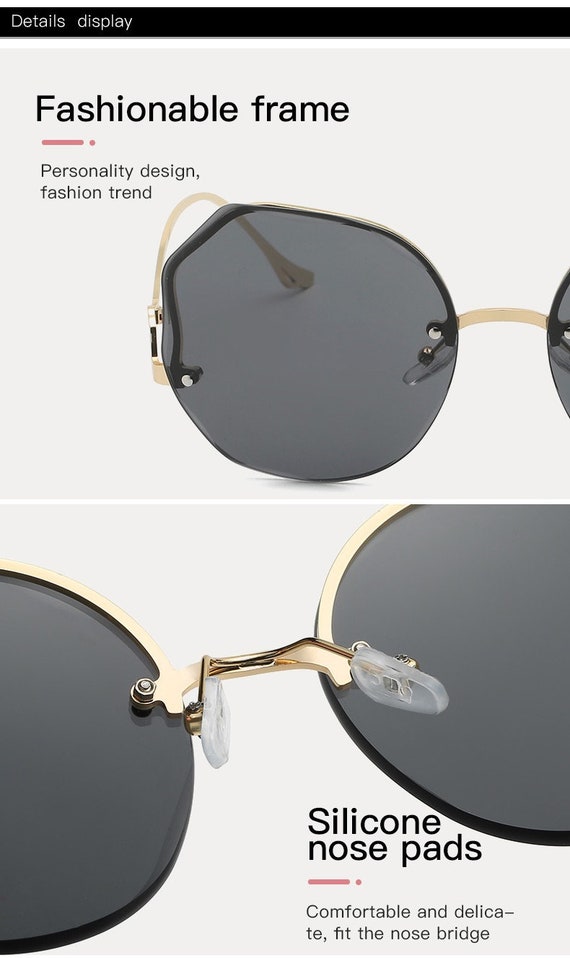 2024 Women Sunglasses High-quality Polygonal Rimless New Style Sunglasses -   Canada