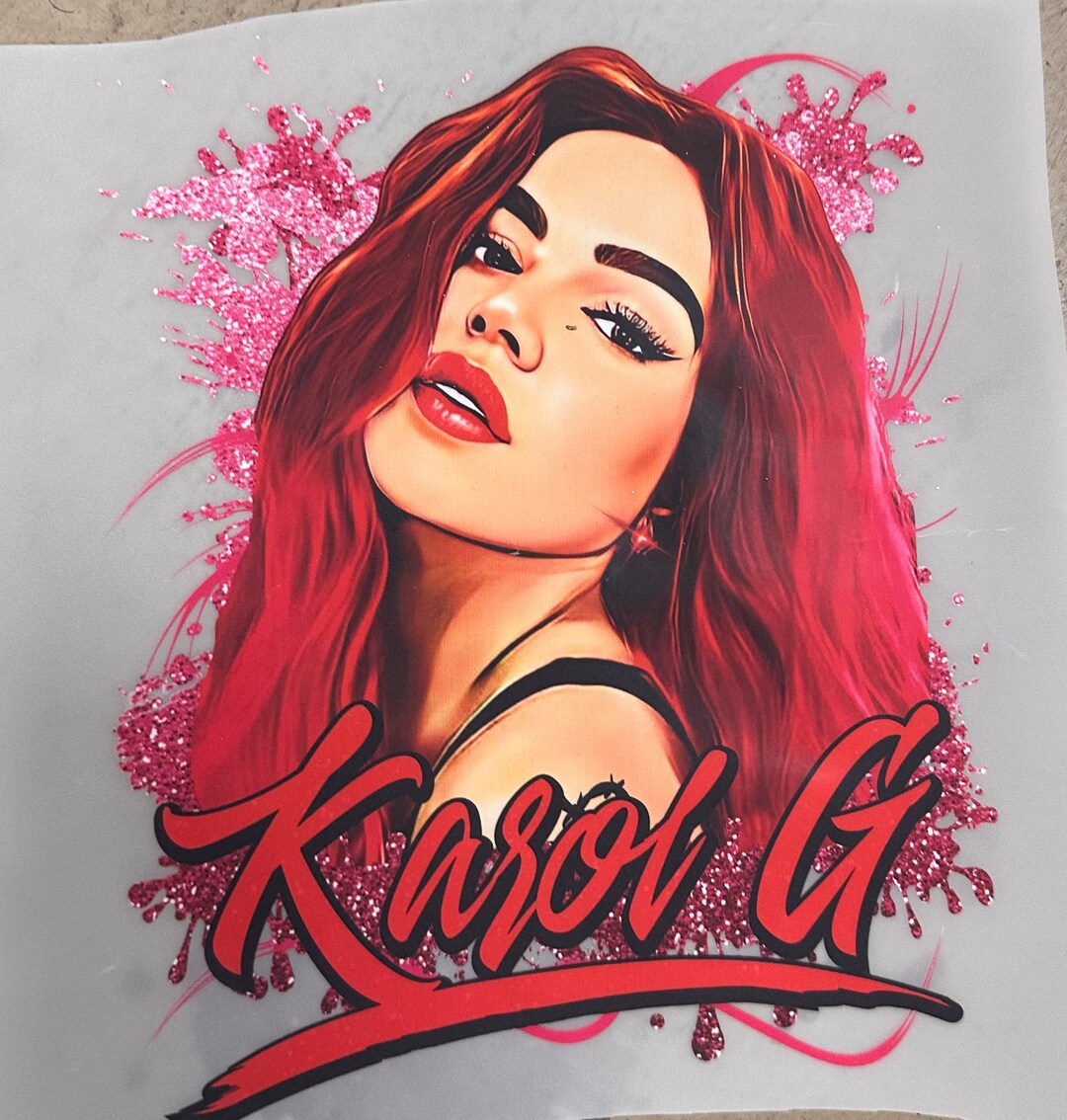 Tusa, Karol G Vibrant Plastisol Print - Etsy