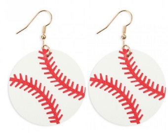 Baseball Earrings