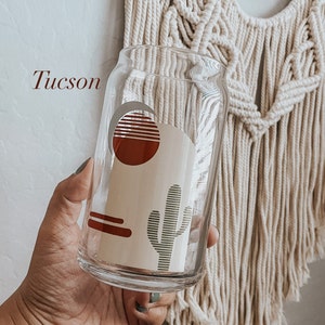 Boho Collection| Neutral colors| Desert Vibes| Cactus cup| Boho| Rainbow| Desert|Plant Mom|Beer can glass|16oz Beer can|20 oz beer glasss