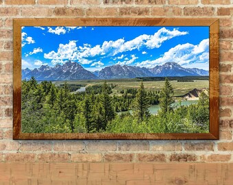 Against The Sky - Snake River Teton landschapsfoto beschikbaar in print, canvas, hout, metaal of acryl om je huis te versieren of als cadeau