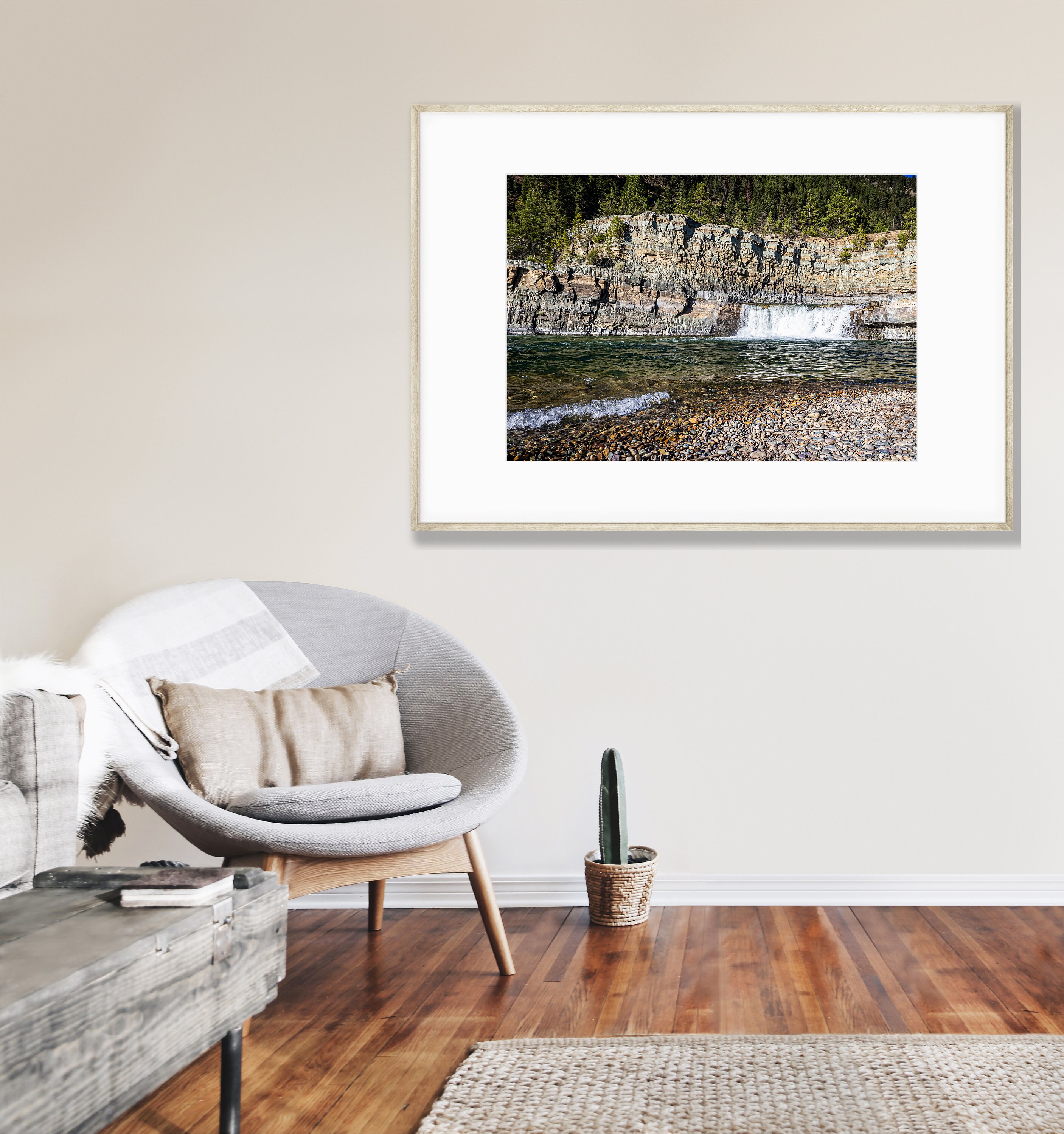 Roar of a Waterfall Landscape Photo Image Available in - Etsy