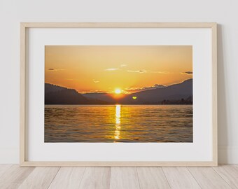 Mijn favoriete kleur: oranje zonsondergang fotoafbeelding beschikbaar als print canvas op hout of acryl om je huis mee te decoreren of als mooi cadeau om te delen